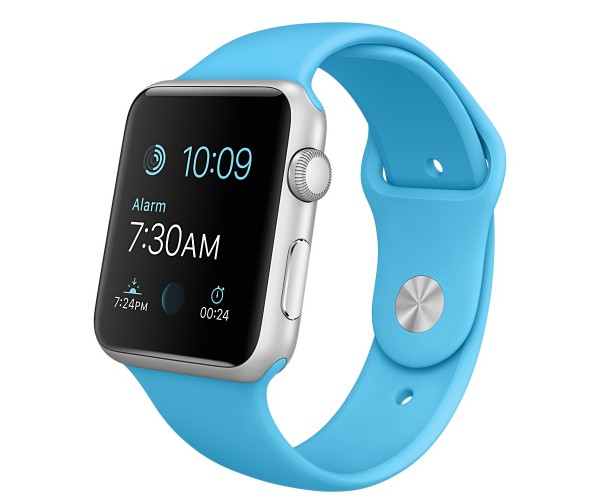 42MM SILVER ALUMINIUM CASE WITH BLUE SPORT BAND